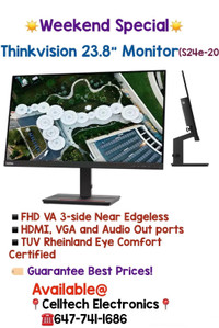 Think vision 24 inch monitor with warranty 