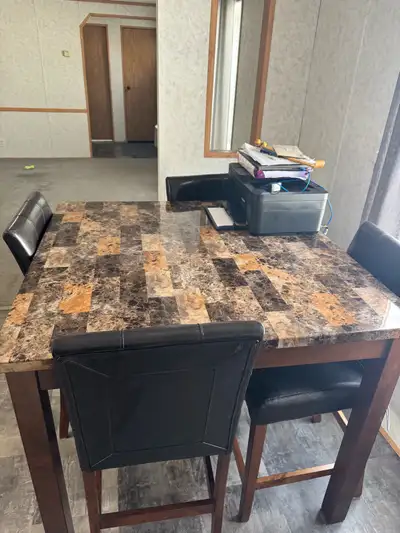Kitchen table and 4 chairs. , View more