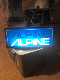 Alpine light up sign 