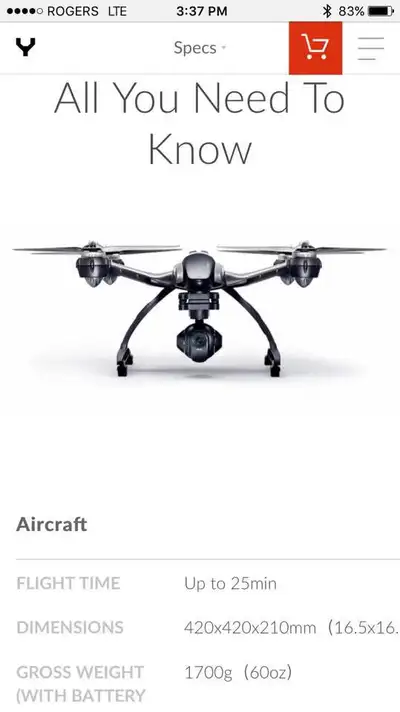 This Yuneec Typhoon Q500 4K has very little flight time, used a handful of times, it’s a quad rotor...