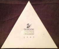 SWAROVSKI 1997 CHRISTMAS ORNAMENT - EMPTY BOX With Certificate