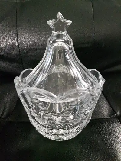 Fifth Avenue Lidded Crystal Candy Dish, View more