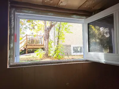 Egress code size compliant window. NO Concrete cutting, View more