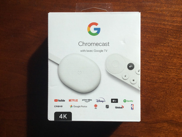 Chromecast 4K 2024 dans Accessoires pour télé et vidéo  à Lanaudière