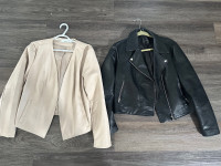 Faux leather jackets (price is for both)