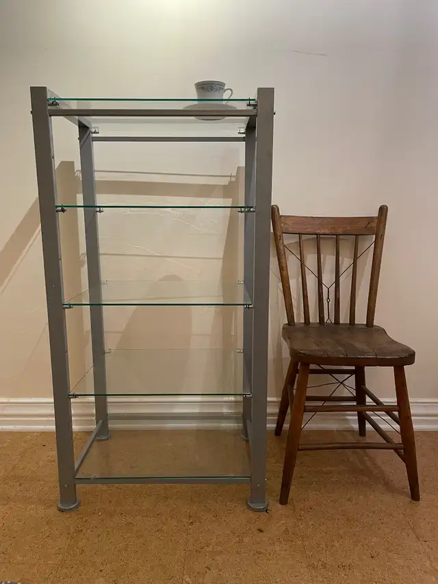 LARGE Glass & Metal Shelving Unit (Downtown Ottawa) in Bookcases & Shelving Units in Ottawa - Image 3