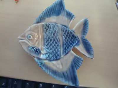 Vintage Wade Porcelain Angel Fish Trinket Dish Ireland 3"x4", View more