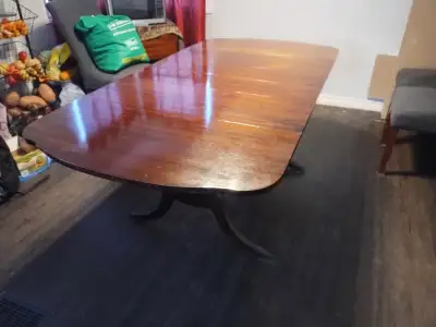 Beautiful mahogany dining room table, View more