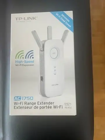 TP- Link High-Speed   Wi-Fi Range Extender AC 1750 Model RC 450, View more