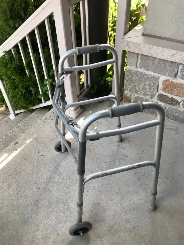 2 wheel Rollator, Walker, Fold-able and sturdy.