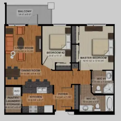 URGENT RENTAL! 2-Bedroom Apartment