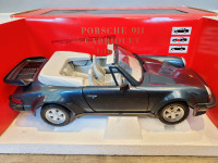 1:16 Diecast Tonka Polistil Porsche 911 930 Turbo Cabrio Blue 1