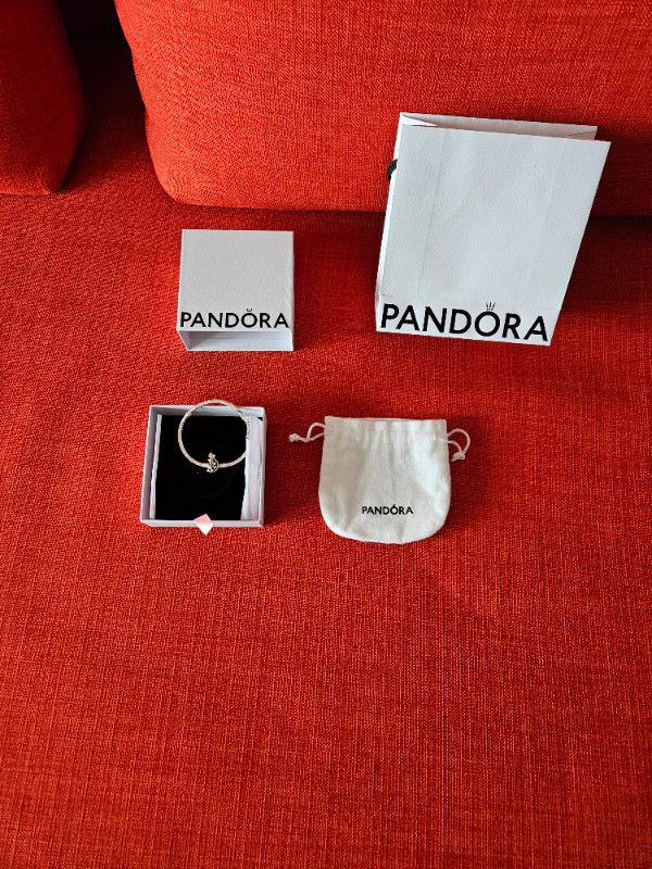 Pandora 925sterling silver bracelet $50 not worn in Jewellery & Watches in Edmonton - Image 2
