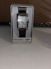 Quartz watch/montre brown 