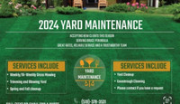 Yard maintenance services available 