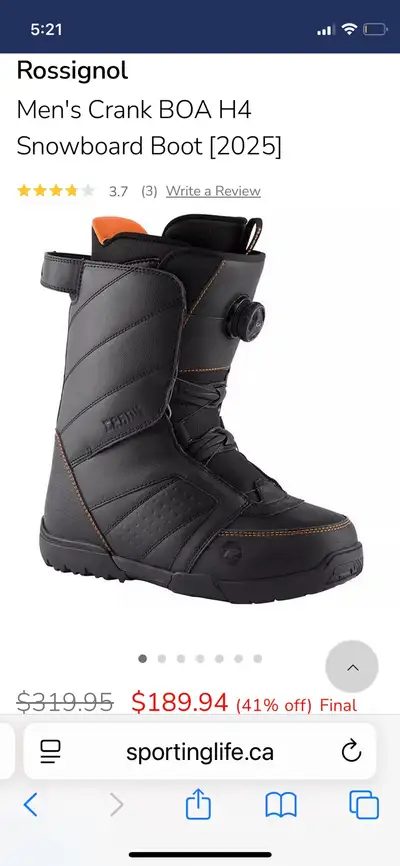 Purchased brand new February 2026. Ordered wrong size (men’s size 6) Final Sale since heavily discou...