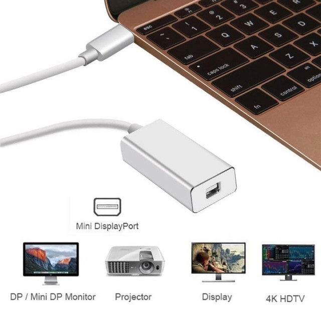 USB C to Mini DisplayPort Adapter in Cables & Connectors in Saskatoon - Image 3