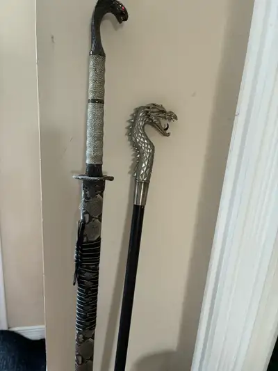 Dragon Sword and cane, View more