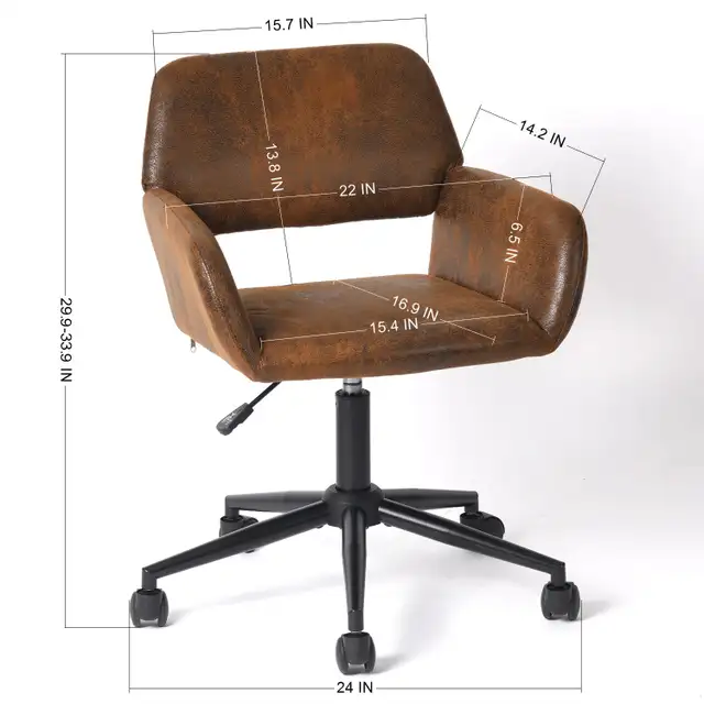 Ross Modern Upholstered Office Chair · Homy Casa Canada in Chairs & Recliners in Markham / York Region - Image 3