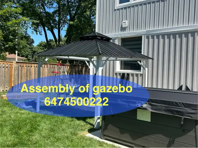 assembly of gazebo in Outdoor Tools & Storage in Oakville / Halton Region - Image 5