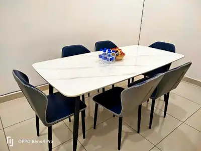 Luxury Marble Dining Table with 6 chairs set, View more
