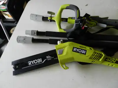 Ryobi Pole Saw, 10" 40V Cordless Pole Saw, Tool Only,, View more
