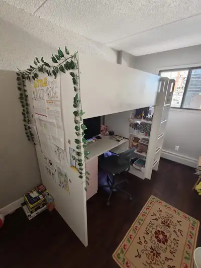 IKEA SMÅSTAD Loft Bed, Desk & Wardrobe - Moving Sale, View more