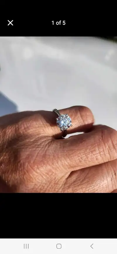 $4000 Top quality VS1 diamond Certified with detailed appraisal, replacement value $12,180. 14k whit...