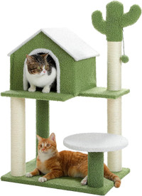 BRAND NEW in BOX -- 35 Cat Tree Tower with Cozy Cat Condo CATS