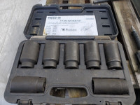 Matco Tools 7 Pc Axle Nut Socket Set Metric Impact from 29 to 38