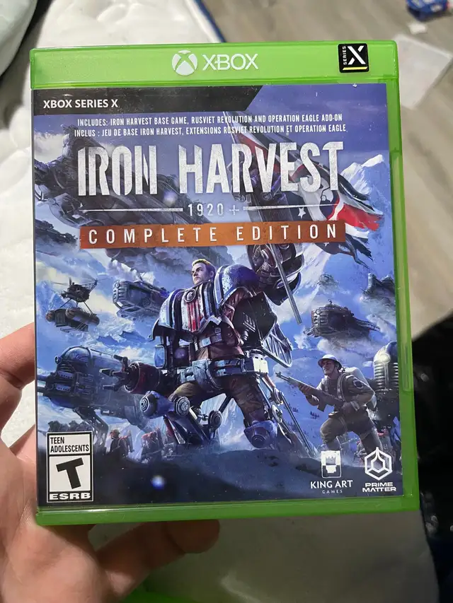 iron harvest Xbox series x like new 