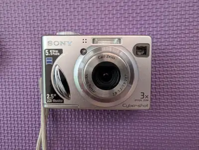 Sony Cyber-shot DSC-W5 5.1-megapixel CCD sensor digital camera, View more