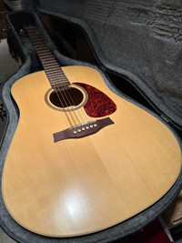 Seagull Coastline S6 Spruce top acoustic guitar with case 