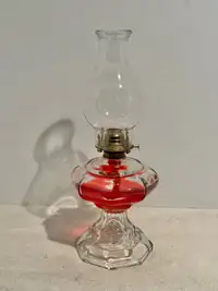 “Vintage Oil Lamp” Approximately 18” tall. Nice condition. 