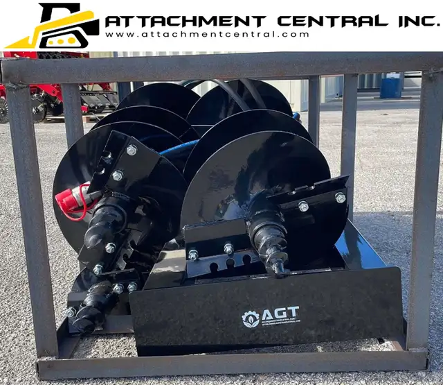 Skid Steer Hydraulic Auger Attachment w/ 3 Bits - 6", 12", 14" in Other in Regina - Image 5