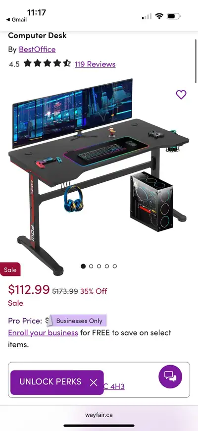 Gaming desk, View more