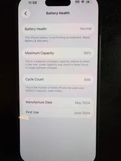 iPhone 15 pro 256 MB , View more