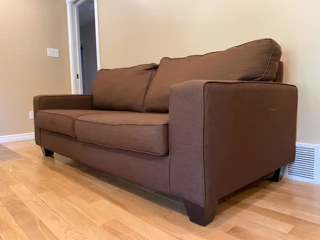 Chocolate Fabric 3 Seater Sofa (CAN DELIVER)63749433929985124