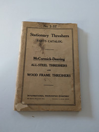 No. 3-ST Stationary Threshers Parts Catalog ..
