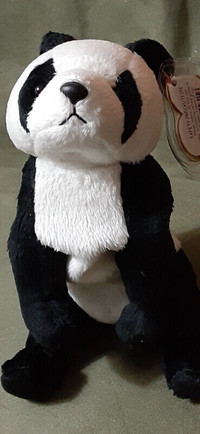 Ty Beanie baby China the Black and white panda with mint tags