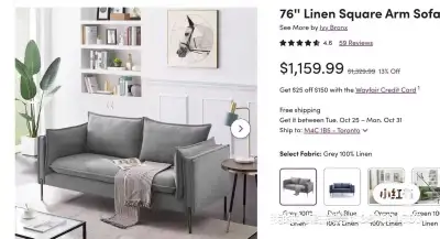 Moving Sale - great couch, View more