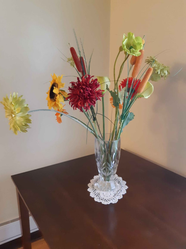 Grand Vase à fleurs, Cristal, 12po, Qualité Robuste dans Décoration intérieure et accessoires  à Ville de Montréal - Image 4