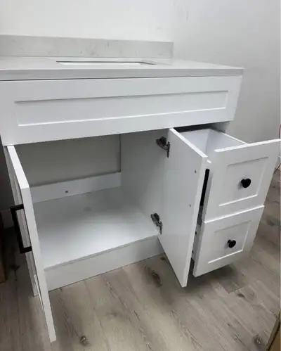 We are a supplier of All types of Vanity and Quartz countertops Samples- Selections Pine wood vanity...