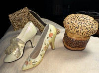 "If The Shoe Fits Nostalgia"  shoes, handbag and hat box