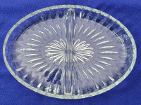 LEAD CRYSTAL 2 SECTIONED DISH