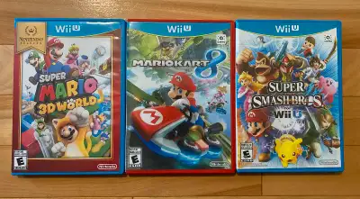 *Mariokart and Super Mario 3D World SOLD* Super Smash Bros for Wii U Mariokart 8 Super Mario 3D Worl...