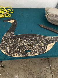 Rare Canada goose decoys hunting paper cardboard  boxcraft 