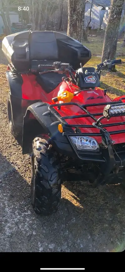 2005 Honda fourtrax 350 4x4 foot shift frame has been swap as the old one rotted out has new piston...