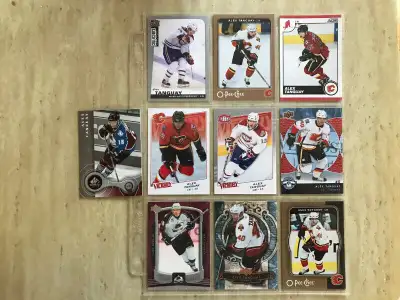 Lot de 10 cartes de hockey différentes - Alex Tanguay, View more
