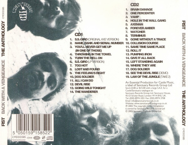 FIST CD Set - Very Rare - NWOBHM Legends in CDs, DVDs & Blu-ray in Kitchener / Waterloo - Image 2